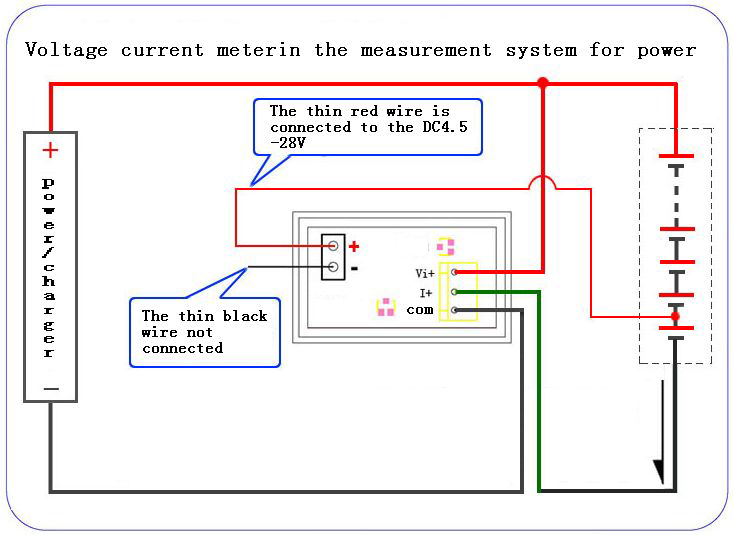 dijital voltmetre ve ampermetre (30 v-5 a) güç ölçüm sisteminde gerilim akım ölçer